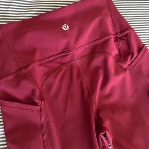 Lululemon All the Right Placed Crop 23" (Burgundy)